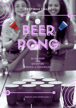Beer Pong Night Poster Design